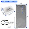 5.9x2.6FT Infrared Sauna Blanket for Home Sauna Bag Mat for Weight Loss Detox with Adjustable Temperature 1-60Mins Timer Remote Control