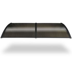 200x100 5mm PC Hollow Sheet Awning (Color: As Picture)